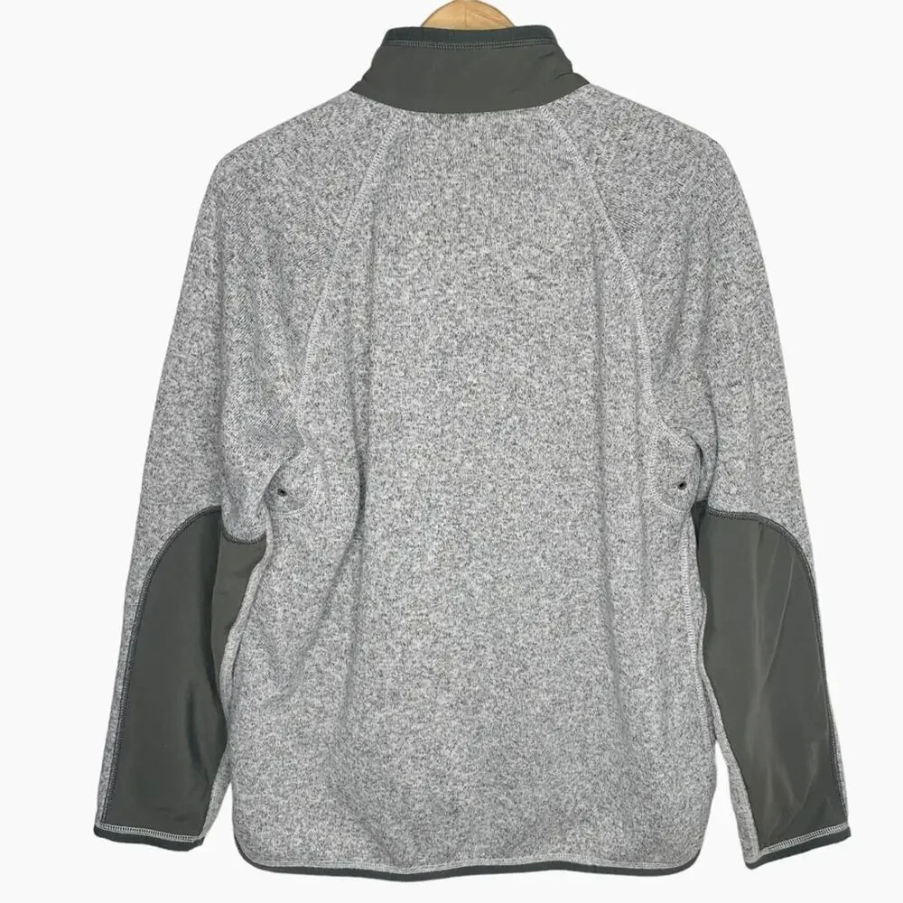 J. Crew Classic Fit Full Zip Fleece Sweater Jacket size Large